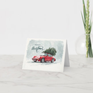 Porsche 911 Classic Merry Christmas Card