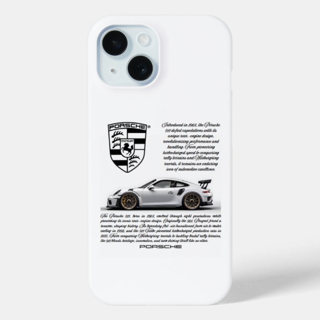 Porsche 911 coque iphone de luxe - élégant et élég (Verso)