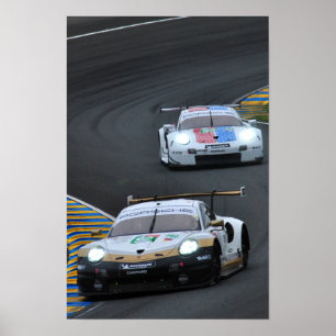 Porsche 911 RSR no92 24 Hours of Le Mans 2019 Poster