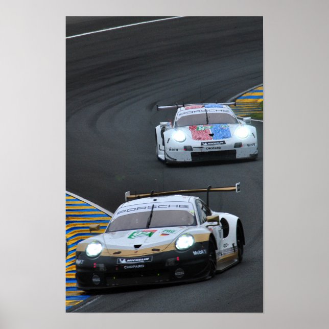 Porsche 911 RSR no92 24 Hours of Le Mans 2019 Poster (Front)
