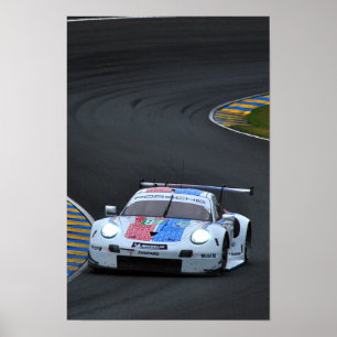 Porsche 911 RSR no93 24 Hours of Le Mans 2019 Poster