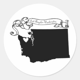 Port Angeles Classic Round Sticker