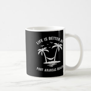 Port Aransas Family Vacation Vintage Texas Beach Coffee Mug