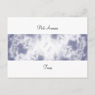 Port Aransas (Panoramique) Nuages #2 Carte Postale