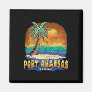 Port Aransas Texas Vintage Distressed Souvenir Magnet