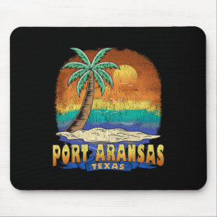 Port Aransas Texas Vintage Distressed Souvenir  Mouse Pad