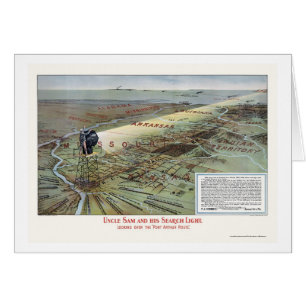 Port Arthur Railroad Route Advertising Poster