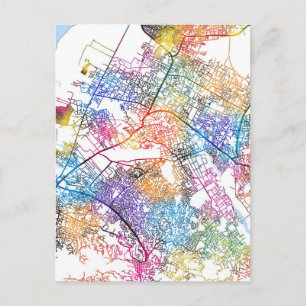 Port-au-Prince Haiti City Map Postcard