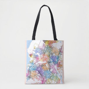 Port-au-Prince Haiti City Map Tote Bag
