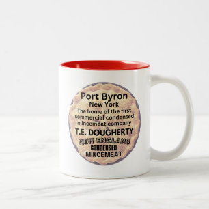 Port Byron, New York Home of Commercial Mincemeat Two-Tone Coffee Mug