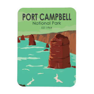 Port Campbell National Park Australia Vintage  Magnet