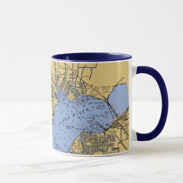 Port Charlotte, Florida Nautical Chart Mug (Right)