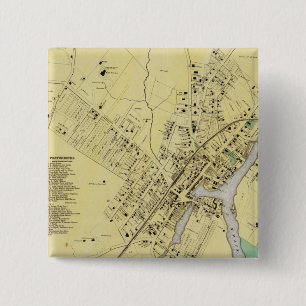 Port Chester, NY 2 Inch Square Button