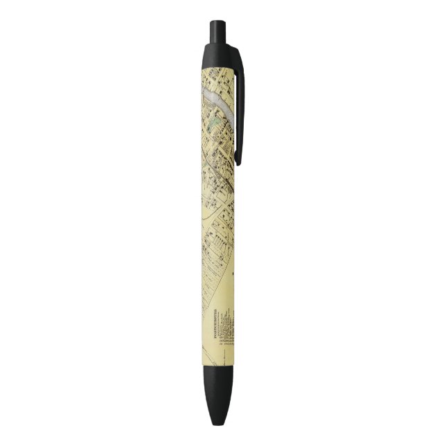 Port Chester, NY Black Ink Pen (Bottom (Vertical))