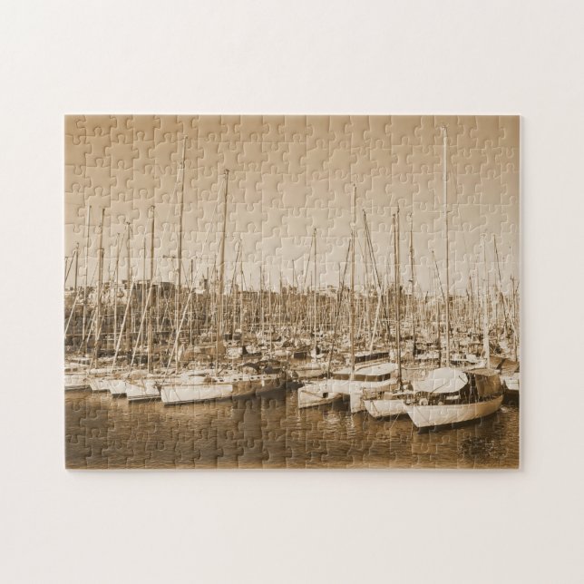 Port de Barcelone - Espagne - Puzzle (Horizontal)
