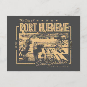 PORT HUENEME CALIFORNIA VINTAGE - NAVAL BASE POSTCARD