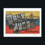 Port Huron, Michigan - Large Letter Scenes Postcard<br><div class="desc">Port Huron,  Michigan - Large Letter Scenes - Port Huron,  MI  was created in 1955. This image depicts scenes from Port Huron,  MI.</div>