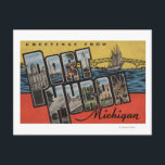Port Huron, Michigan - Large Letter Scenes Postcard<br><div class="desc">Port Huron,  Michigan - Large Letter Scenes - Port Huron,  MI  was created in 1955. This image depicts scenes from Port Huron,  MI.</div>