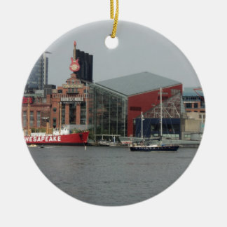 Port in Baltimore Ceramic Ornament