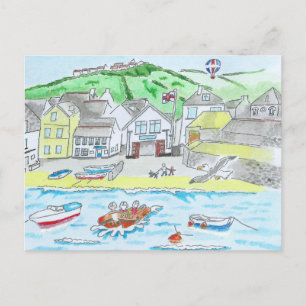 Port Isaac, Cornwall Postcard