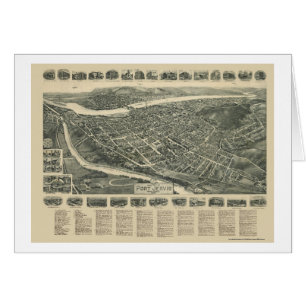 Port Jervis, carte panoramique de NY - 1920
