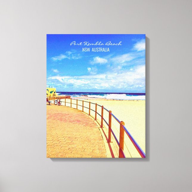 Port Kembla Wollongong beach NSW Canvas Print (Front)