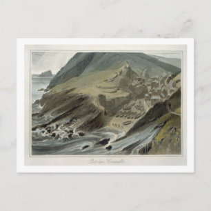 Port Looe, Cornwall, from 'A Voyage Around Great B Postcard