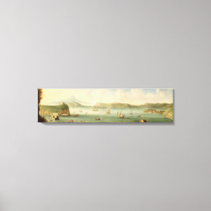 Port Mahon, Minorca, 1730's (oil on canvas) Canvas Print