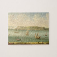 Port Mahon, Minorca, 1730's (oil on canvas)