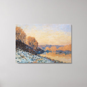 Port-Marly, White Frost, 1872 Canvas Print