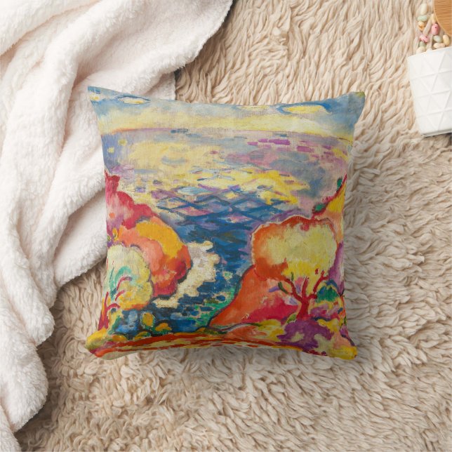 Port Miou | Georges Braque | Throw Pillow (Blanket)