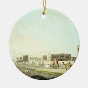 Port of Cheringhee, Calcutta, plate 32 from 'Orien Ceramic Ornament