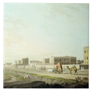 Port of Cheringhee, Calcutta, plate 32 from 'Orien Tile