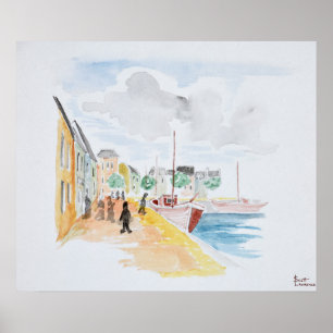 Port of Concarneau   Brittany, France Poster