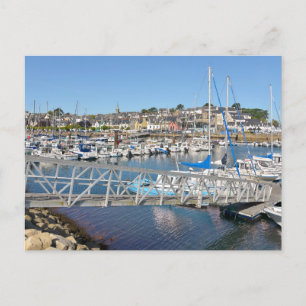 Port of Douarnenez in France Holiday Postcard