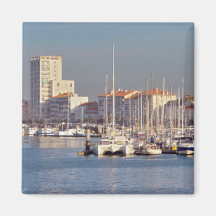 Port of Les Sables d'Olonne in France Postcard Cof Magnet