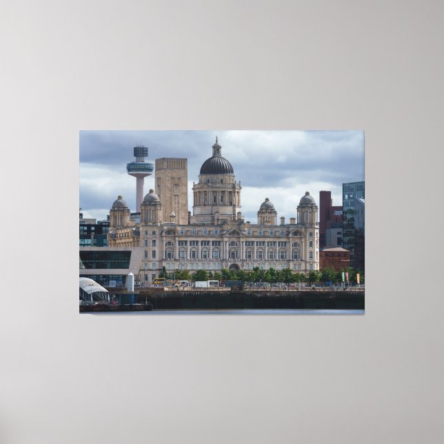 Port of Liverpool Building Canvas Print (Front)