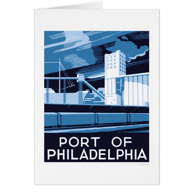 Port Of Philadelphia 1936 WPA (Front)