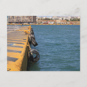 Port of Piraeus, Athens Greece Postcard