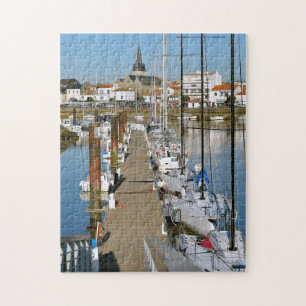 Port of Saint-Gilles-Croix-de-Vie in France Jigsaw Puzzle