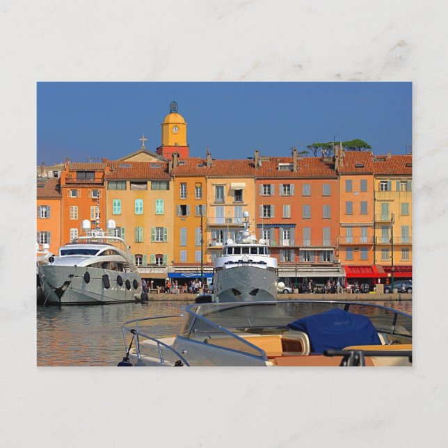 Port of Saint-Tropez in France Postcard (Front)