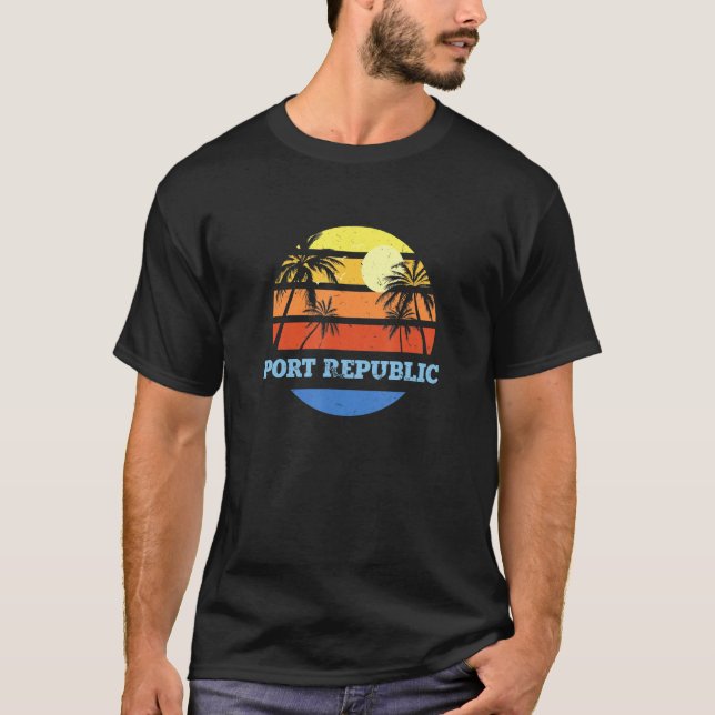 Port Republic New Jersey Nj Beach Us Cities Beach  T-Shirt (Front)
