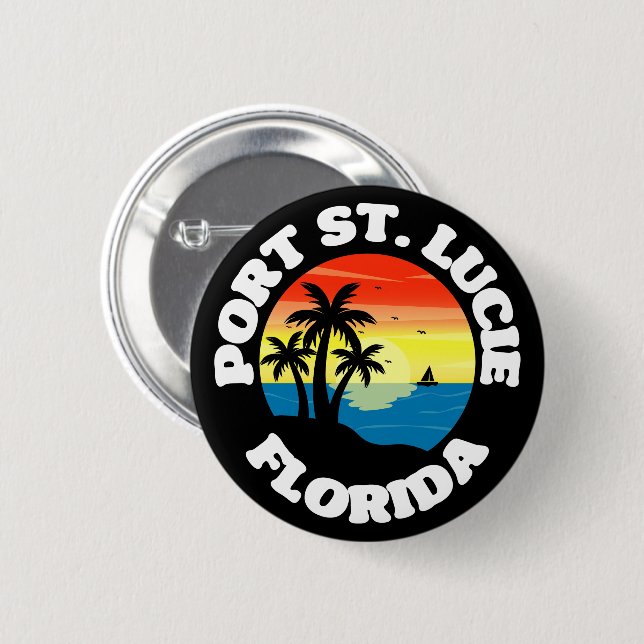 Port St. Lucie,Florida 2 Inch Round Button (Front & Back)