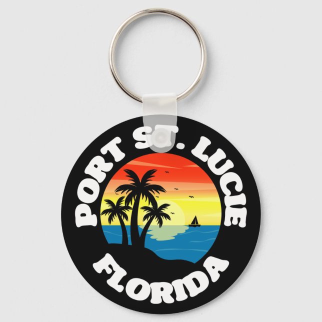 Port St. Lucie,Florida Keychain (Front)