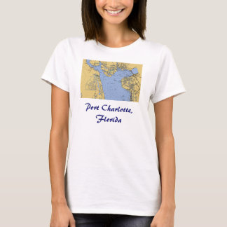Port T-shirt nautique de diagramme de Charlotte,