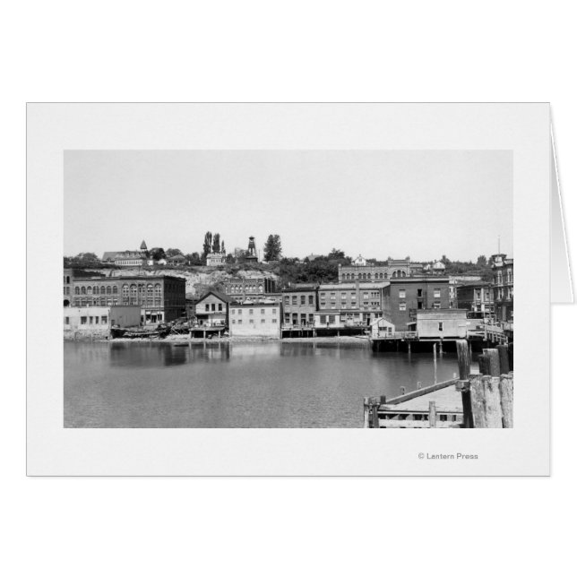 Port Townsend, WA Waterfront Town View Photograp (Front Horizontal)
