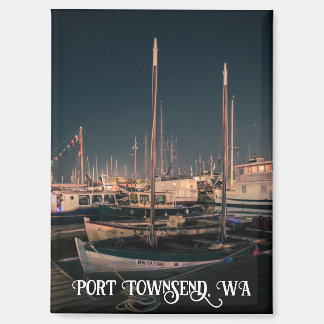 Port Townsend, Washington At Night Magnet