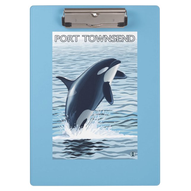 Port Townsend, WashingtonOrca Jumping Clipboard (Front)