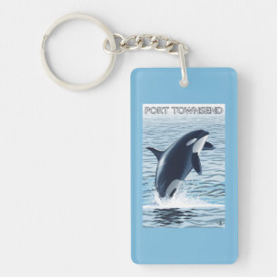 Port Townsend, WashingtonOrca Jumping Keychain
