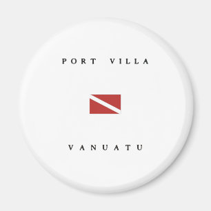 Port Villa Vanuatu Scuba Dive Flag Magnet